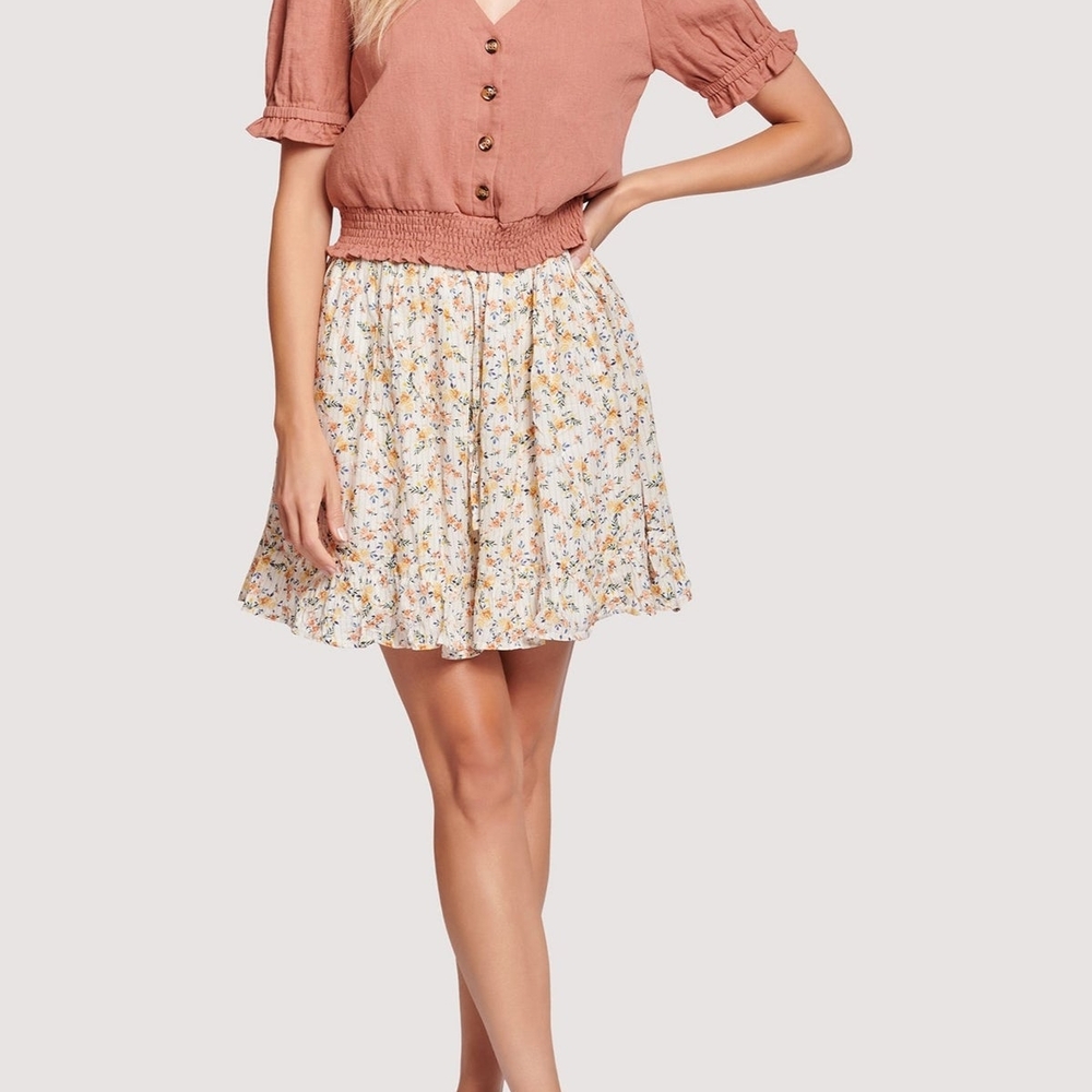 🌸 Lost + Wander Floral Occasion Skirt